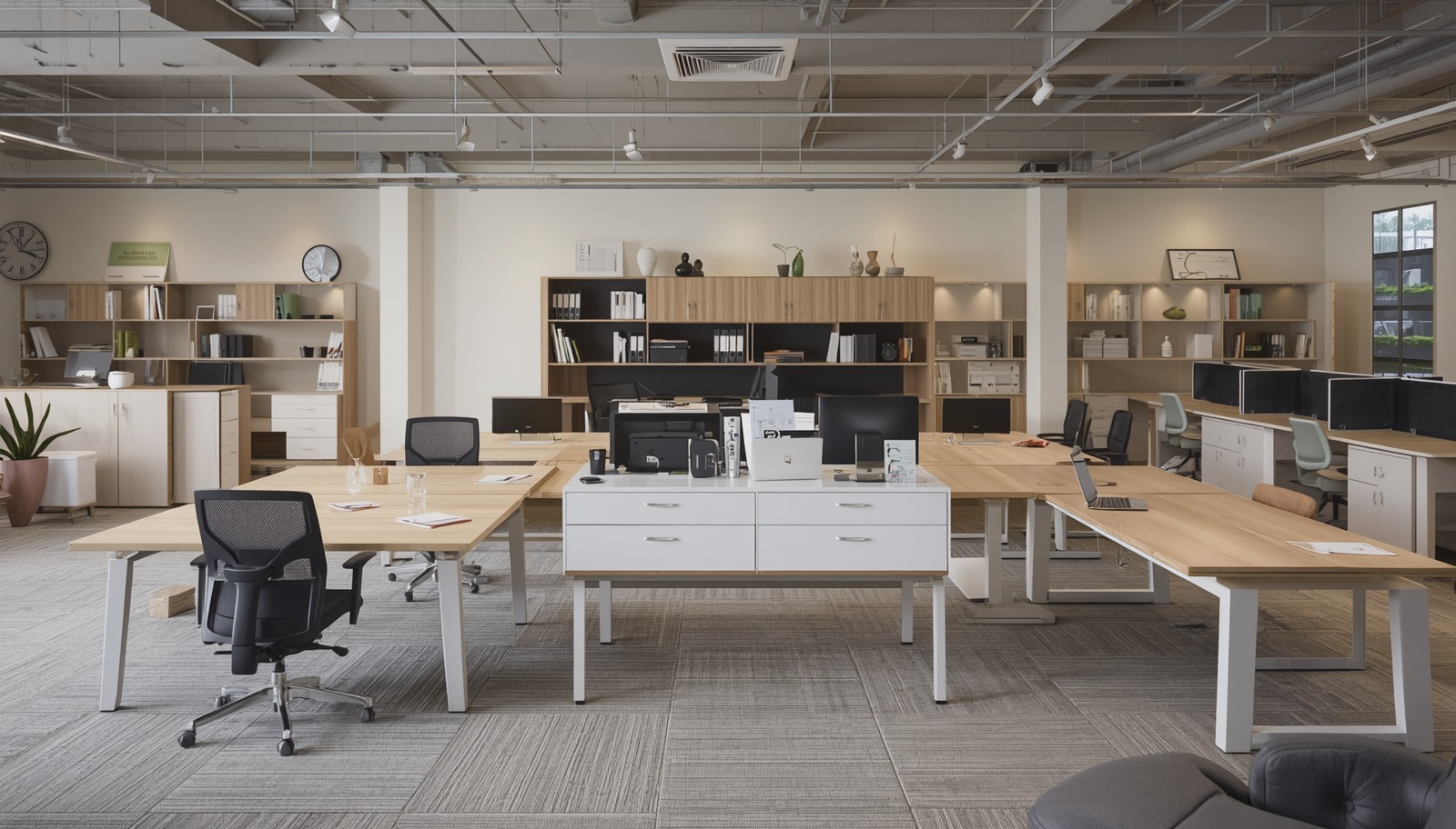 Modern office setup